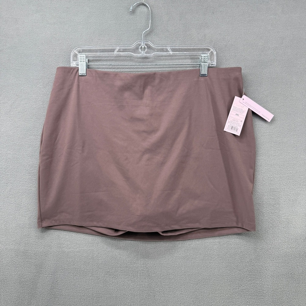 Wild Fable ButterBliss Brown Athletic Skort XXL Built-in Shorts High Stretch NEW